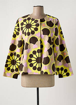 Veste chic col rond jaune NIU femme