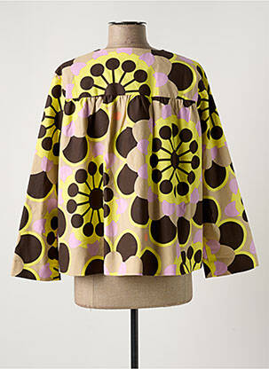 Veste chic col rond jaune NIU femme