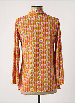 Chemisier coupe cintrée manches longues orange MALIPARMI femme