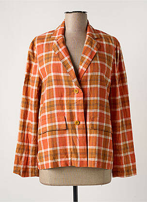 Blazer poches orange NICE THINGS femme