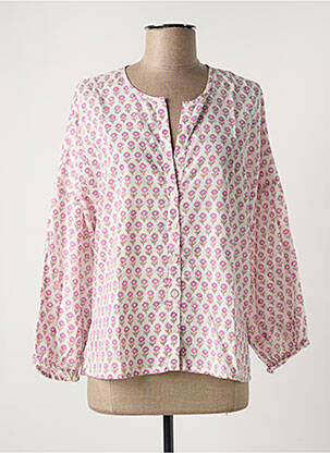 Chemisier imprimé fleurs manches longues rose ZEN ETHIC femme