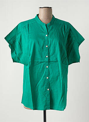 Chemisier manches courtes manches courtes vert ZEN ETHIC femme