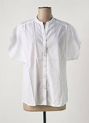 Chemisier manches courtes manches courtes blanc ZEN ETHIC femme
