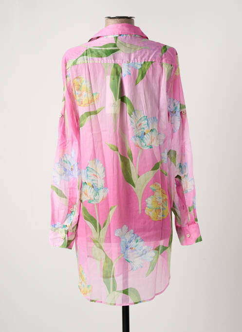Tunique manches longues col chemisier rose 0039 ITALY femme