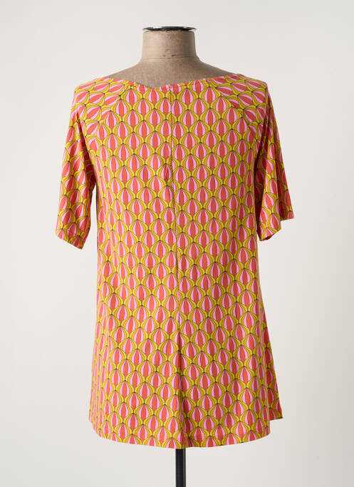 Tunique manches courtes orange MALIPARMI pour femme