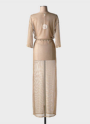 Gilet manches longues manches 3/4 marron GENIUS femme