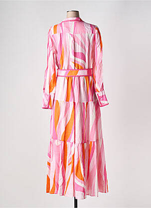 Robe longue manches longues manches longues rose MC2 SAINT BARTH femme