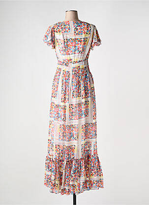 Robe longue imprimé fantaisie manches courtes rouge MISSONI femme