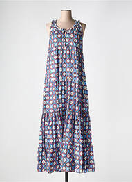 Robe longue imprimé fantaisie sans manche bleu 0039 ITALY femme