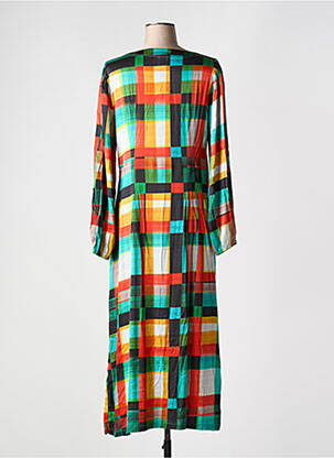 Robe mi-longue coupe fluide manches longues orange ALDO MARTIN'S femme