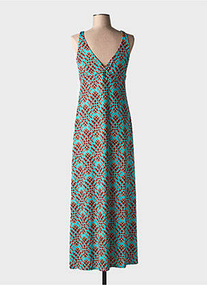 Robe longue sans manche sans manche vert JUSTMINE femme