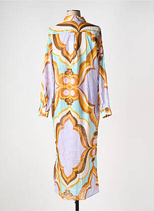 Robe longue manches longues manches longues violet 0039 ITALY femme