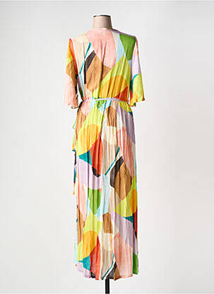 Robe longue tissage popeline manches courtes orange ALDO MARTIN'S femme