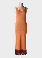 Robe longue orange PHO FIRENZE pour femme seconde vue