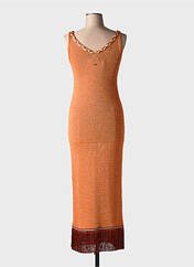 Robe longue orange PHO FIRENZE pour femme seconde vue