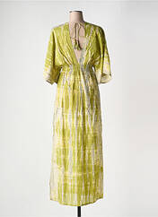 Robe longue vert ZEN ETHIC pour femme seconde vue