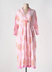Robe mi-longue rose ZEN ETHIC pour femme seconde vue