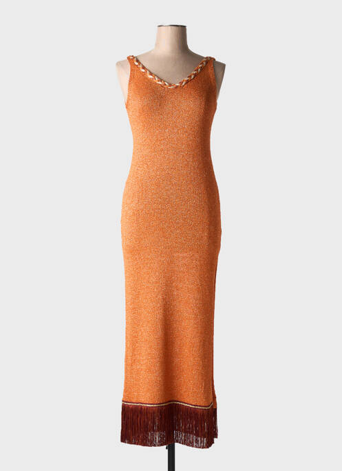 Robe longue orange PHO FIRENZE pour femme