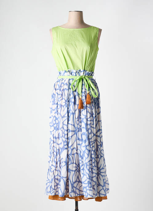 Robe mi-longue bleu NIU pour femme