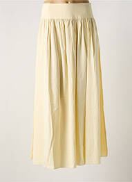 Jupe mi-longue coupe évasée beige NICE THINGS femme
