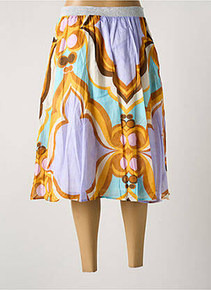 Jupe mi-longue coupe évasée violet 0039 ITALY femme