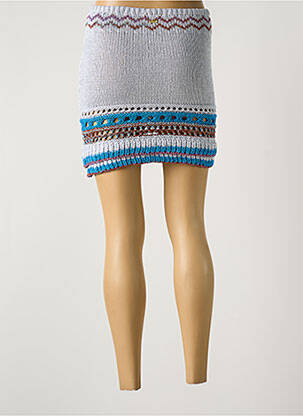 Jupe courte taille élastique gris PHO FIRENZE femme