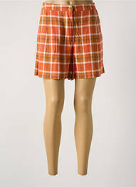Short fermeture zippée sous rabat boutonné orange NICE THINGS femme