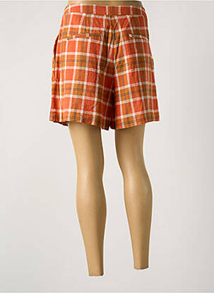 Short fermeture zippée sous rabat boutonné orange NICE THINGS femme