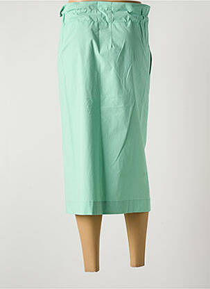 Jupe mi-longue taille haute vert NIU femme