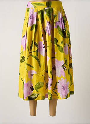 Jupe mi-longue jaune 0039 ITALY pour femme