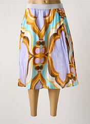 Jupe mi-longue violet 0039 ITALY pour femme seconde vue