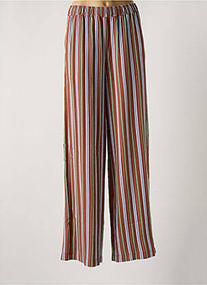 Pantalon droit taille élastique marron NIU femme