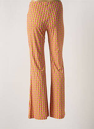 Pantalon slim taille élastique orange MALIPARMI femme