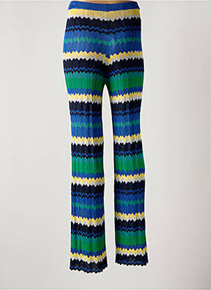 Pantalon slim taille élastique bleu MALIPARMI femme