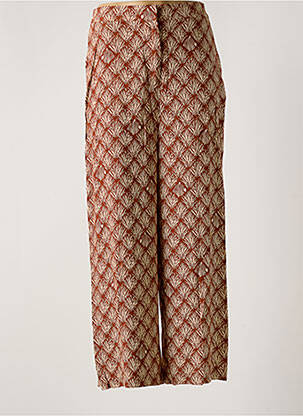 Pantalon droit marron NICE THINGS pour femme