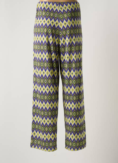 Pantalon droit taille élastique bleu GENIUS femme