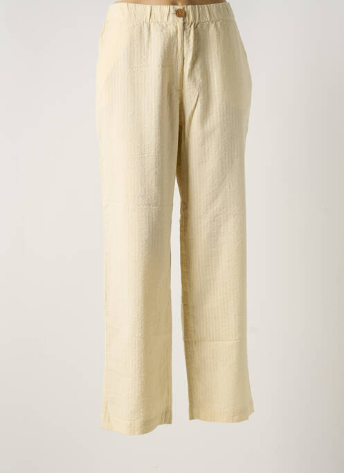 Pantalon droit beige NICE THINGS pour femme