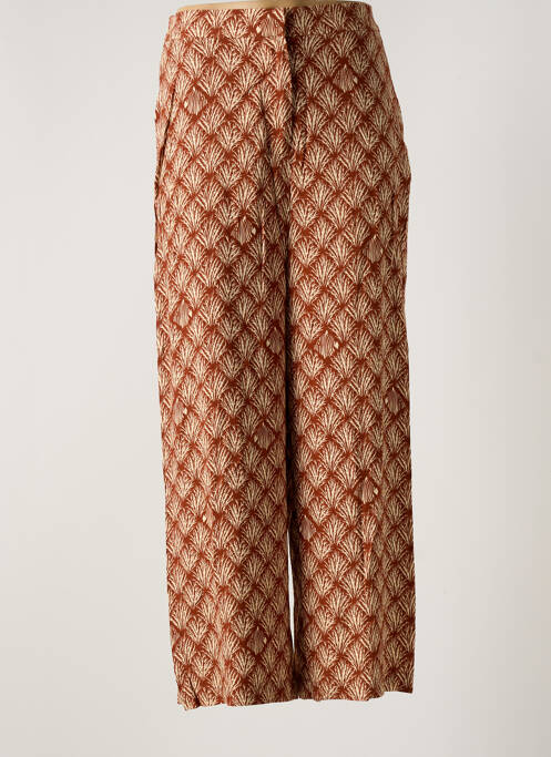 Pantalon droit marron NICE THINGS pour femme