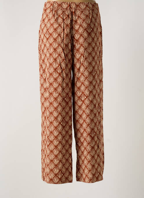 Pantalon droit marron NICE THINGS pour femme