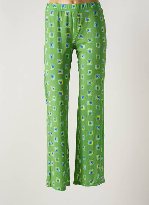Pantalon droit vert MALIPARMI pour femme