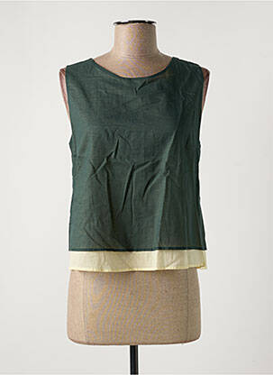 Top sans manche sans manche vert NIU femme