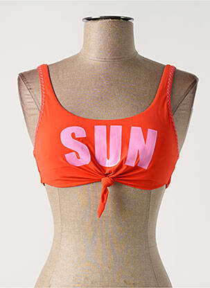 Haut de maillot de bain bretelles élastiquées brassieres orange BANANA MOON femme