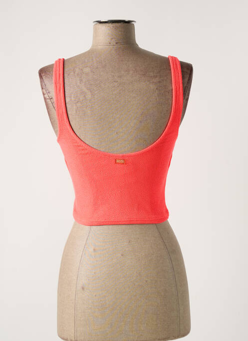 Top coupe cintrée fines bretelles orange BANANA MOON femme