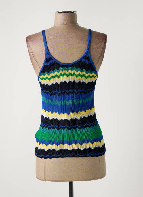 Top bleu MALIPARMI pour femme