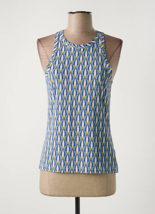 Top bleu MALIPARMI pour femme