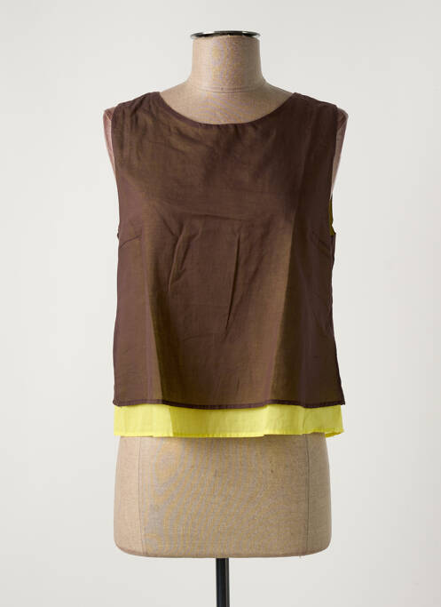 Top marron NIU pour femme