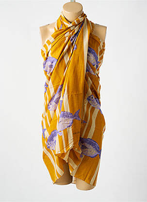 Paréo imprimé fantaisie jaune NICE THINGS femme