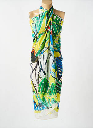 Paréo imprimé fantaisie vert ROIDAL femme