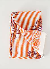 Foulard orange ZEN ETHIC pour femme seconde vue