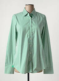 Chemisier coupe cintrée manches longues vert CALIBAN femme